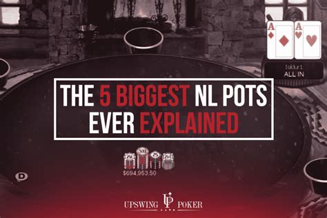 biggest online poker pots